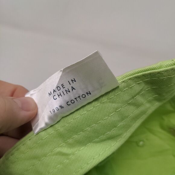 Monogram Slideback Hat Green One Size Embroidered Lilly Pulitzer 6 Panel - Picture 10 of 10